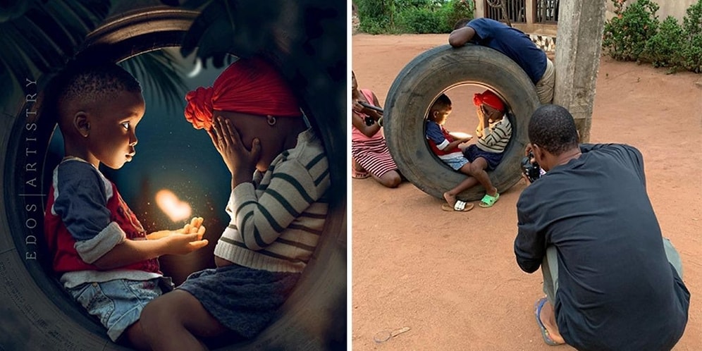 Фотограф из Нигерии показывает, что на самом деле происходит за кадром идеальных фоток в Инстаграме