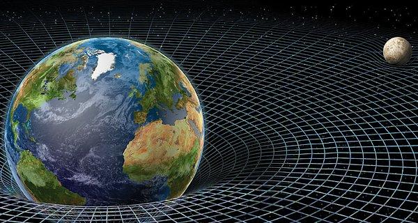 Einstein'ın yer çekimi ve genel görelilik teorisine göre, saatler Dünya veya başka büyük bir kütleden uzaklaştıkça daha hızlı işler.