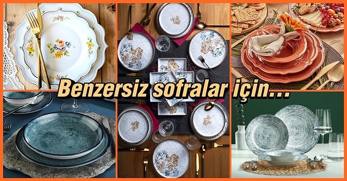 Dolaba Bile Koymadan Sergilemek İsteyeceğiniz Güzellikte Yemek Takımları