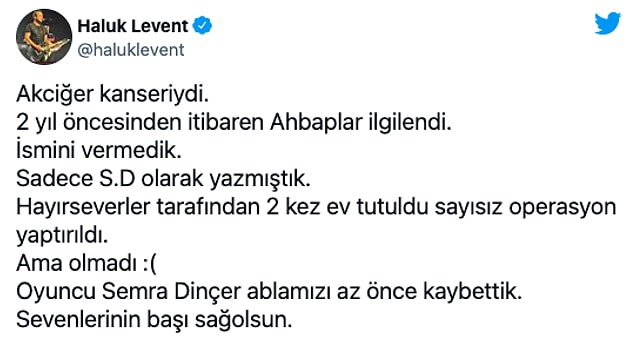 Levent şunları dile getirdi: