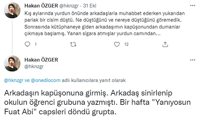 1. Onlar da birbirinden eğlenceli anılarıyla hepimizi adeta okul yıllarına götürdüler;