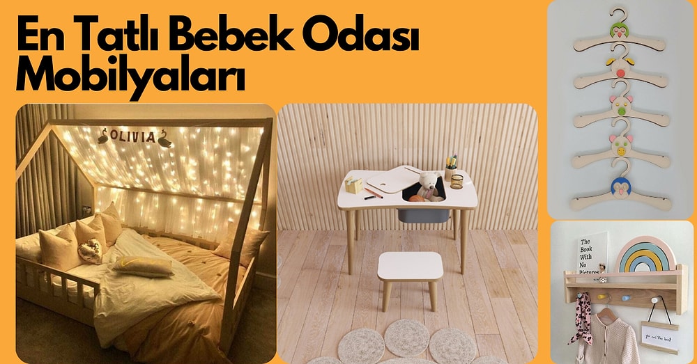 Gözlerinizden Kalpler Fışkırtacak En Tatlı Bebek Odası Mobilyaları