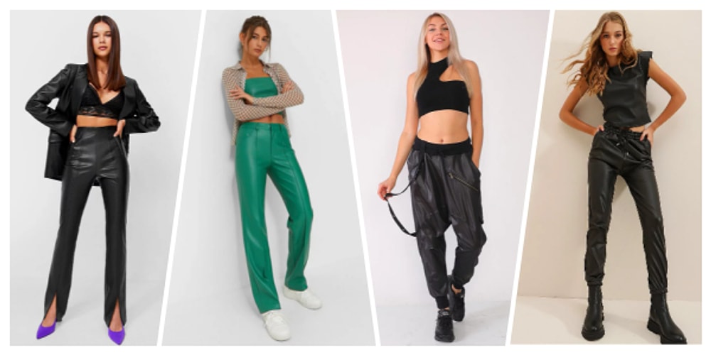 2021-2022 Sezonunun Aranan Parçası Haline Gelen 21 Deri Pantolon