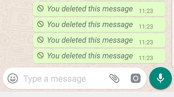 Bu durumu revize eden WhatsApp, 'herkesten sil' seçeneğini 3 aya kadar uzattı.