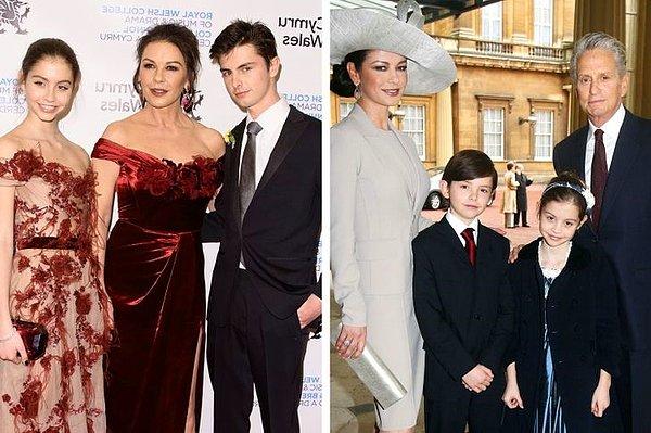 15. Catherine Zeta-Jones ve Michael Douglas'ın çocukları Carys Zeta Douglas ve Dylan Michael Douglas