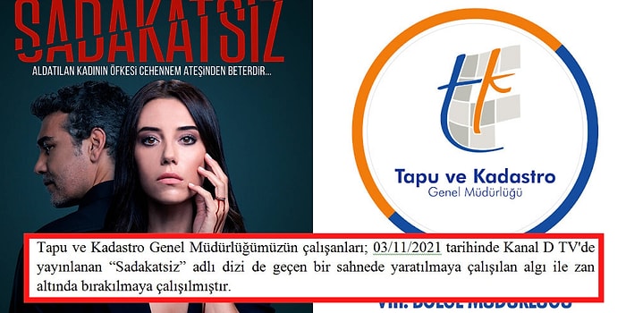 Tapu ve Kadastro, Kurum Çalışanlarının Zan Altında Bırakıldığı Gerekçesiyle Sadakatsiz'i Şikayet Etti