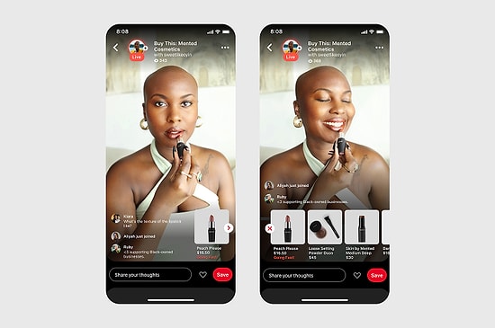 Pinterest, Canlı Yayında Alışveriş Dönemini Başlatıyor