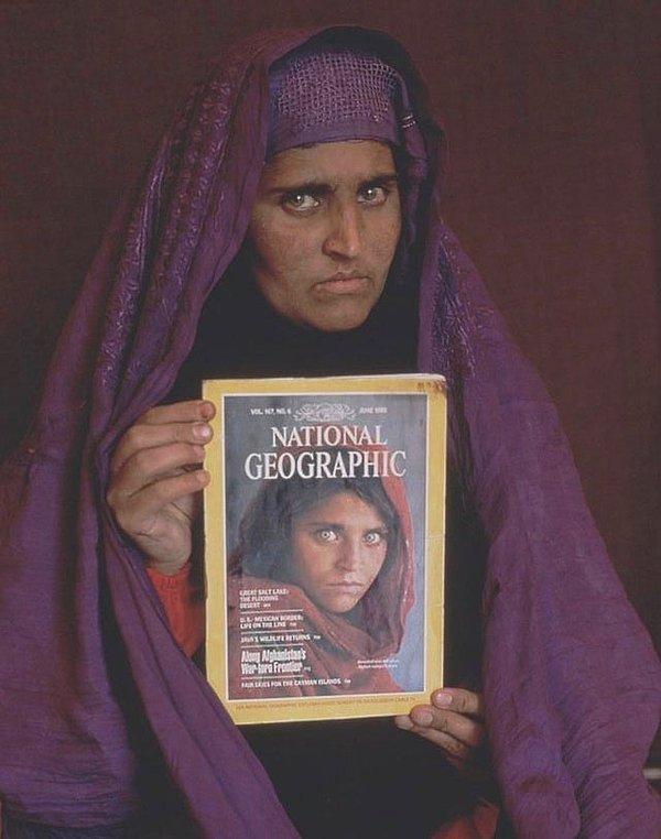 14. 1985 yılında fotoğraflanan meşhur Afgan kızın 2002'deki son hali: