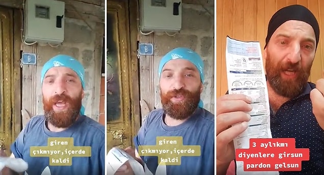 O vatandaş, 'Evde 4 ampulü iptal ettim, ev Beyoğlu’nun arka sokakları gibi' dedi.