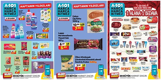 6 - 12 Kasım 2021 A101 Haftanın Yıldızları Kataloğu