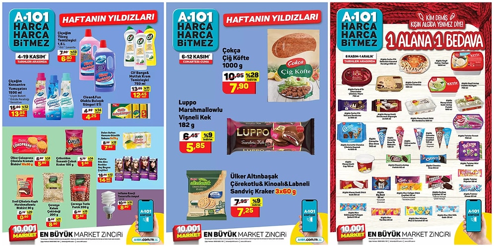 6 - 12 Kasım 2021 A101 Haftanın Yıldızları Kataloğu