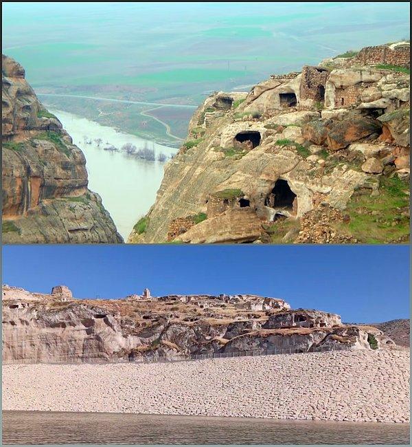 Hasankeyf'in mağaraları 12 bin yıl boyunca bozulmadan günümüze kadar gelebilmişti.