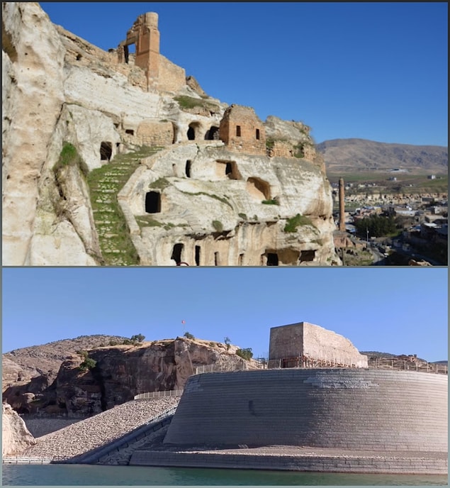 Roma İmparatorluğu'nun askeri üs olarak kullandığı Hasankeyf Kalesi de bu değişimden nasibini aldı...