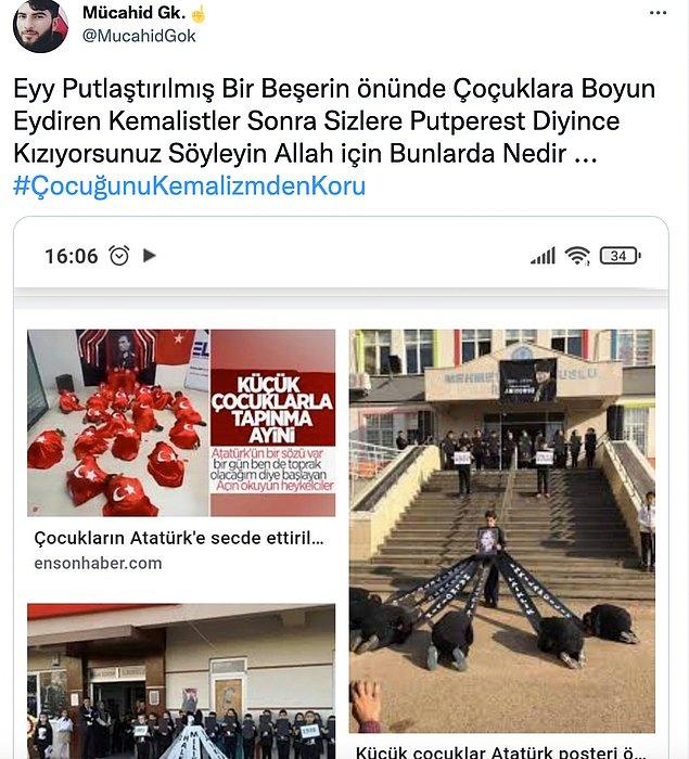 7. Cumhuriyetimizin kurucusu Gazi Mustafa Kemal Atatürk'ün hayata gözlerini yumduğu 10 Kasım'da Türkiye'nin dört bir yanında anma etkinlikleri gerçekleştirildi. Diğer yandan Twitter'da da #ÇocuğunuKemalizmdenKoru etiketiyle tepki çeken bir kampanya başlatıldı.