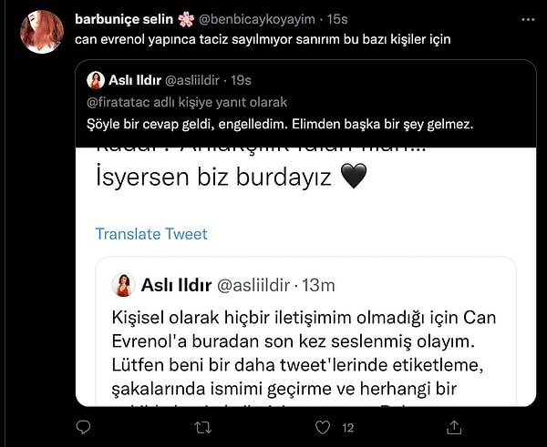 Evrenol'un bu hareketleri karşısında pek çok Twitter kullanıcısı sakinliğini koruyamadı.