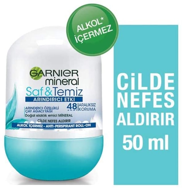 8. Gün boyu banyodan yeni çıkmış gibi temiz ve ferah mı hissetmek isteyenlerin tercihi Garnier Mineral roll-on olmuş.