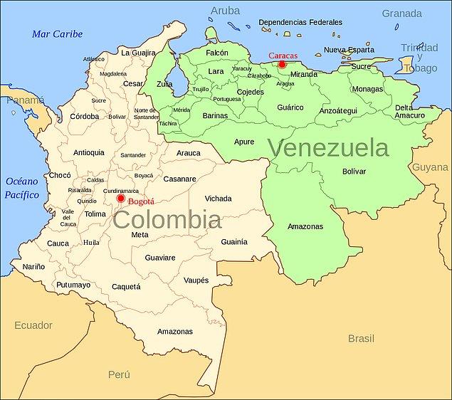Kolombiya’da ATM sayısının bu kadar fazla olmasının nedeni Venezuela olabilir.