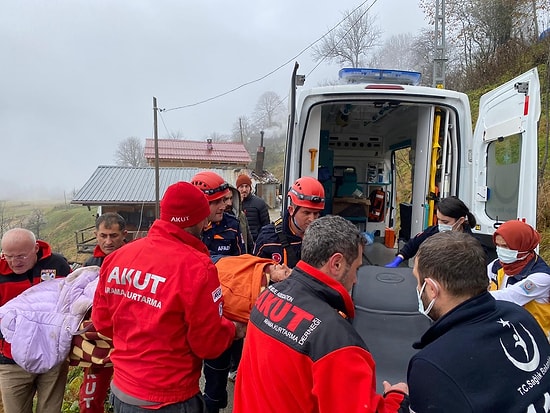 Uçuruma Düşen Kadına Yardıma Giden Askeri Araç da Uçuruma Yuvarlandı