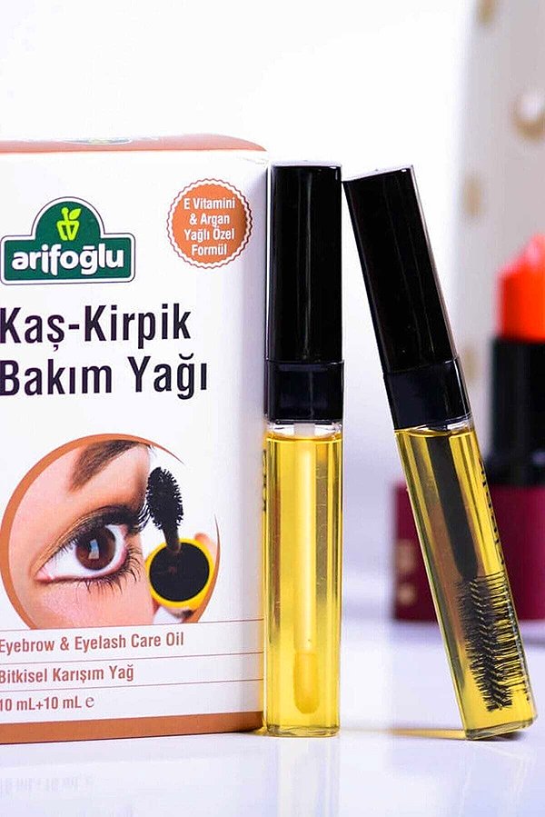 6. Argan yağlı rahat kullanabileceğiniz kaş ve kirpik bakım yağı.