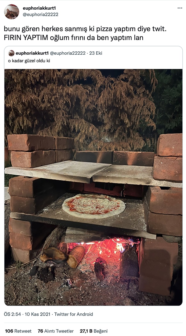 11. Pizza da güzel gibi ama. :)