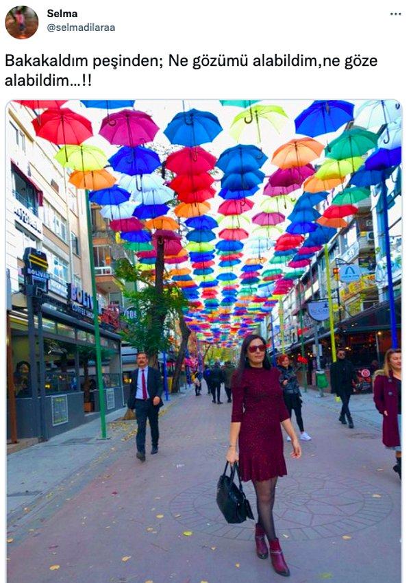 Geçtiğimiz günlerde @selmadilaraa adlı bir kullanıcı Ankara, Konur Sokak’ta çektiği bir fotoğrafı ‘Bakakaldım peşinden; Ne gözümü alabildim, ne göze alabildim…!!’ notuyla Twitter’da paylaşmıştı.