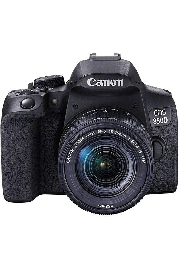 8. Canon EOS 850D + EF-S 18-55mm f/4-5.6 IS STM Fotoğraf Makinesi