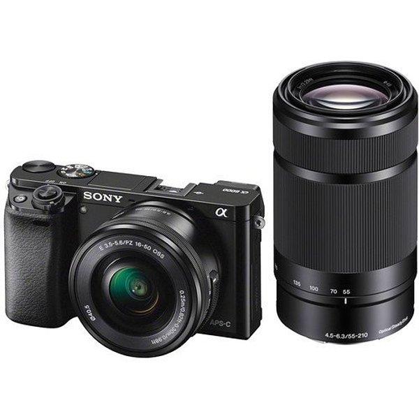 4. Sony A6000 16-50 + 55-210mm Lensli Fotoğraf Makinesi