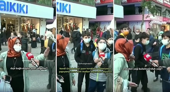 'Dışa Bağımlı Değiliz, Eskiden Yağ Kuyruğu Vardı' Diyen Kadına, 10'lu Yaşlardaki Çocuklardan Efsane Cevaplar!