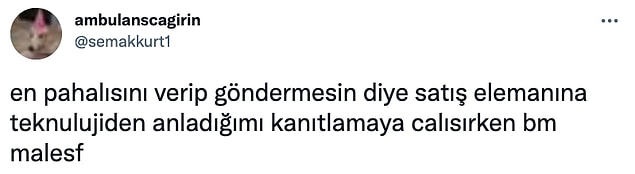 7. Ekran kartı bilmem kaç dediklerinde benim sıfat: