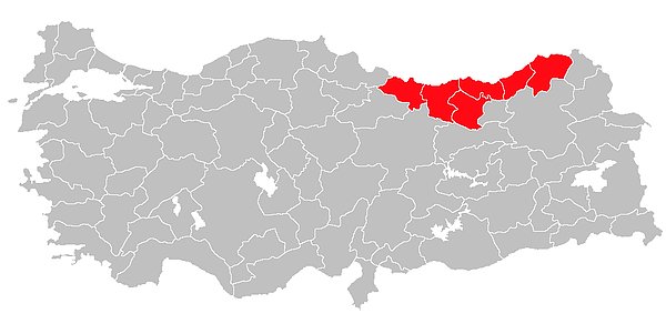 Orta ve Doğu Karadeniz Bölgesi