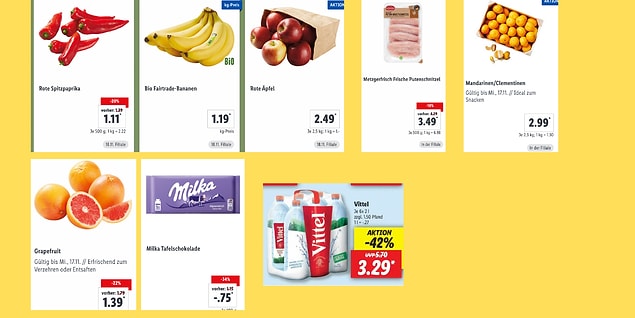 Aklıma ne geldiyse aldım. Tam olarak 50 Euro'ya 18 ürün satın almış oldum. Maşallah deyin!