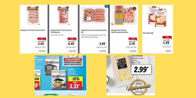 Yine aklıma gelen ne varsa koydum sepete! Tam olarak 50 Euro'ya 16 ürün satın aldım.