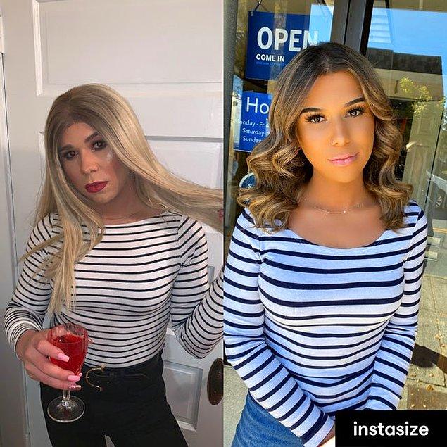 7. "Two years difference 🥰 I love hrt"