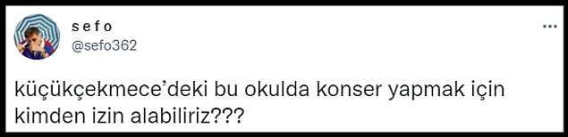 Rapçi Sefo viral olan görüntülerin ardından bir tweet daha atarak o okulda konser vermek istediğini dile getirdi.