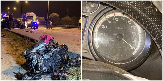 Motoru Yol Kenarına Fırladı: Hız Göstergesinin 230 Kilometrede Kaldığı Kazada 3 Kişi Hayatını Kaybetti