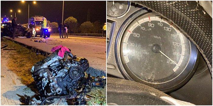Motoru Yol Kenarına Fırladı: Hız Göstergesinin 230 Kilometrede Kaldığı Kazada 3 Kişi Hayatını Kaybetti