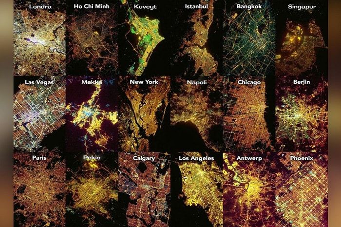 NASA, İstanbul'un da Aralarında Yer Aldığı 18 Büyük Kentin Uzaydan Nasıl Göründüğünü Paylaştı