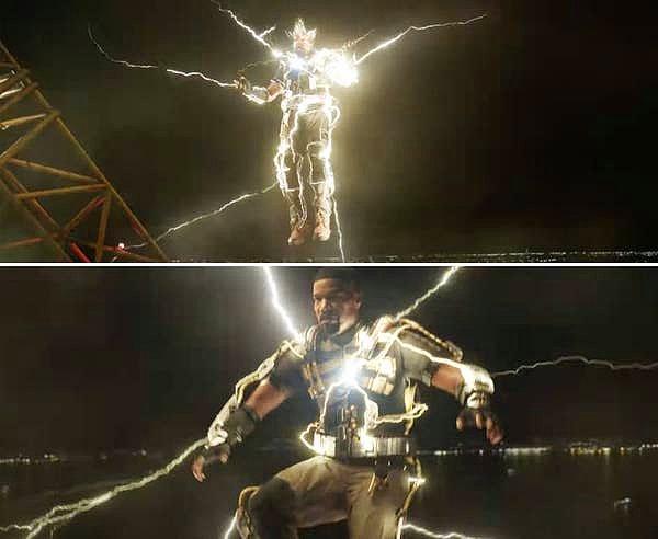 8. Jamie Foxx, Electro olarak filme girişini yapıyor. Electro'yu en son Andrew Garfield'in oynadığı 'The Amazing Spider-Man 2' filminde görmüştük.