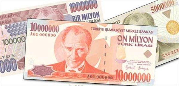 Türk Lirasında 2005 yılında bir sadeleşmeye gidildi. Yani Japon Yeni ile kıyaslanan paramıza göre 1 Amerikan Doları şu an 11.000.000 lira