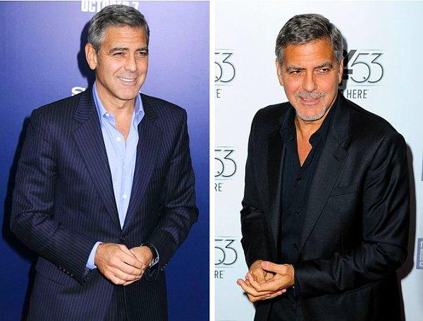 4. Yakışıklı oyuncu George Clooney genellikle kendi ellerini sıvazlıyor.