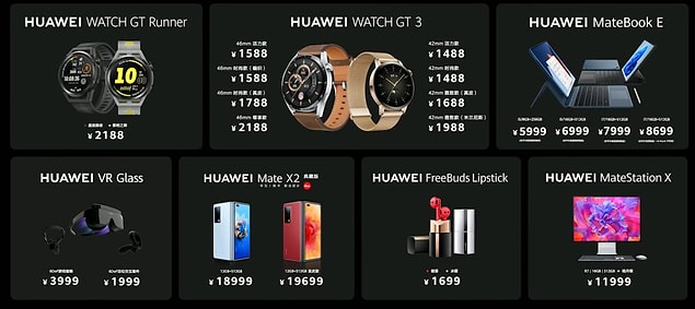 Düzenlenen etkinlikte ilk olarak Huawei MateBook E modeli dikkatleri üzerine çekerken, ilgi çeken diğer ürün ise ruj şeklindeki kablosuz kulaklık oldu.