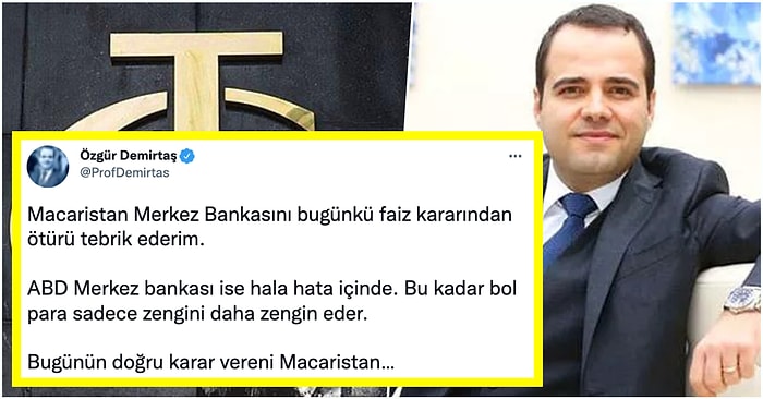 Merkez Bankası'nın Tartışmalı Faiz Kararı Sonrası Prof. Dr. Özgür Demirtaş'tan Çarpıcı Bir Paylaşım Geldi!