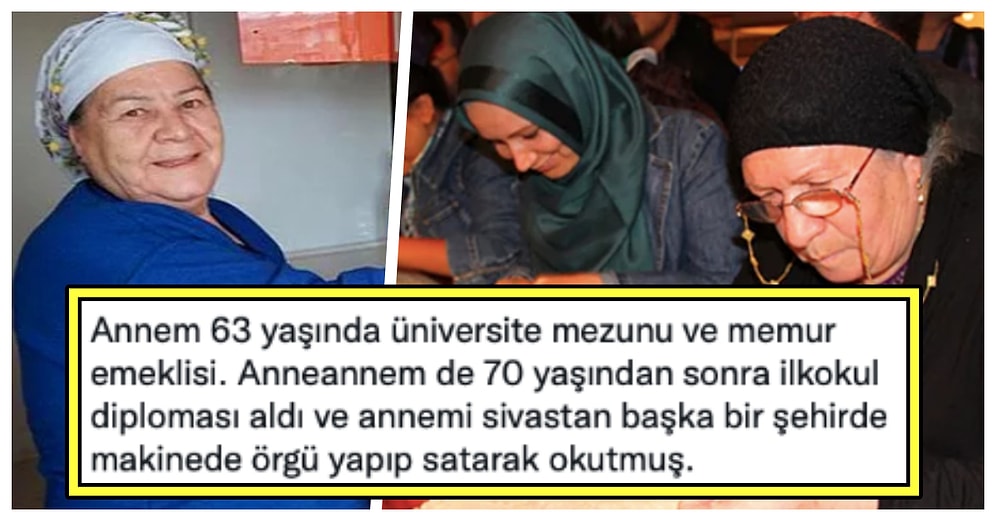 Annelerimizin Eğitim Durumunun Dedelerimizin Zenginliğiyle Bağlantılı Olduğunu Belirten Twitter Kullanıcısı