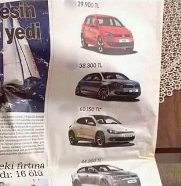 15. Farkında mısınız; artık sıfır araç almayı düşünmüyoruz bile.