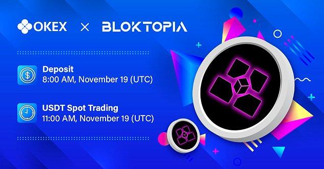Bloktopia'nın BLOK tokenı şimdi OKEx'te!