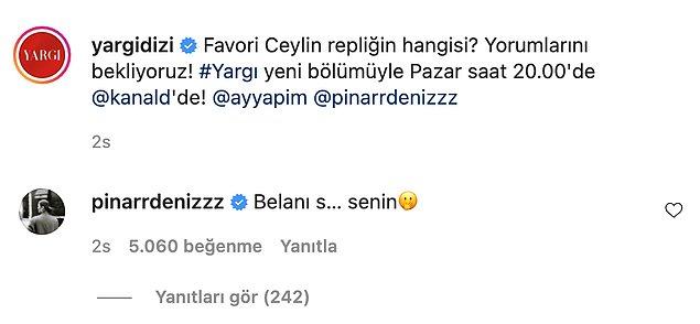 Ve ünlü oyuncu Pınar Deniz küfür ederek "Belanı s*kerim senin" cevabıyla herkesi şaşırttı! 😂