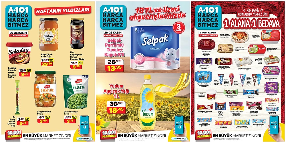 20 - 26 Kasım 2021 A101 Haftanın Yıldızları Kataloğu