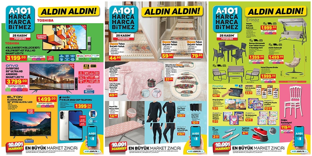 25 Kasım 2021 A101 Aldın Aldın Kataloğu