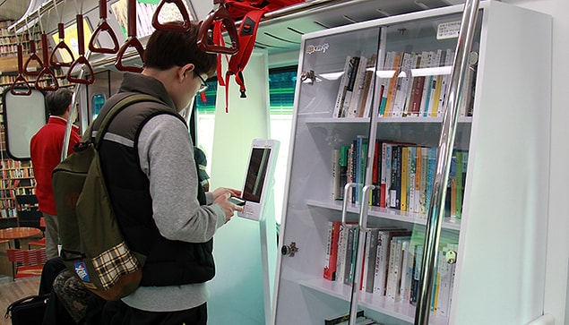 18. Metroda giderken kitap okuyabilirsiniz.