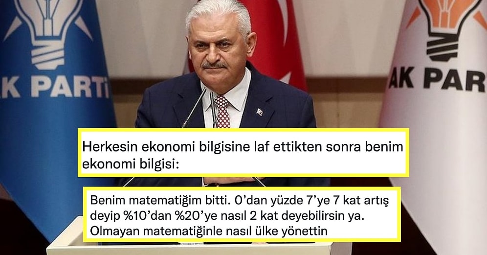 Binali Yıldırım'ın Matematik Bilgimizi Sorgulatıp Beynimizi Yakan '7 Kat' Açıklamasına Gelen Haklı Tepkiler